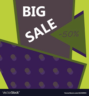 Sale banner big sale banner template design sale vector image