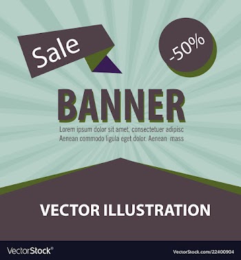 Sale banner big sale banner template design sale vector image