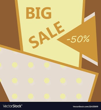 Sale banner big sale banner template design sale vector image