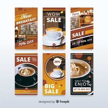 Sale banner collection for social media Free Vector