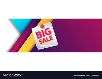 sale banner modern design colorful dor modern