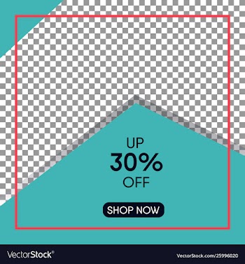 Sale banner promotion template vector image
