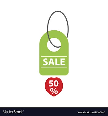 Sale banner template design 50 percent discount vector image