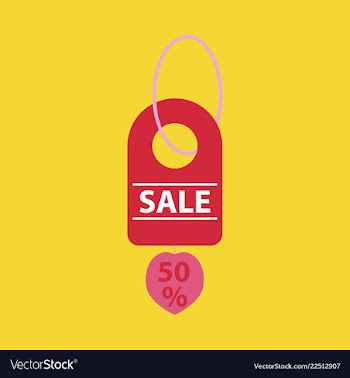 Sale banner template design 50 percent discount vector image