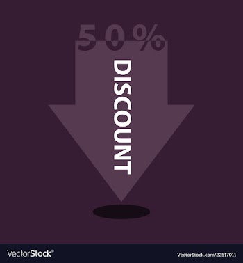 Sale banner template design 50 percent discount vector image