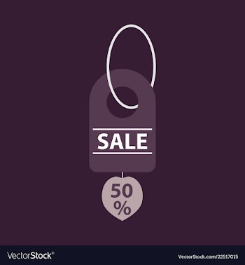 Sale banner template design 50 percent discount vector image
