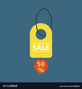 Sale banner template design 50 percent discount vector image