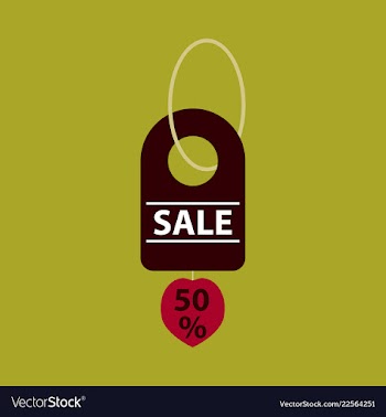 Sale banner template design 50 percent discount vector image