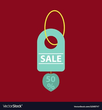 Sale banner template design 50 percent discount vector image