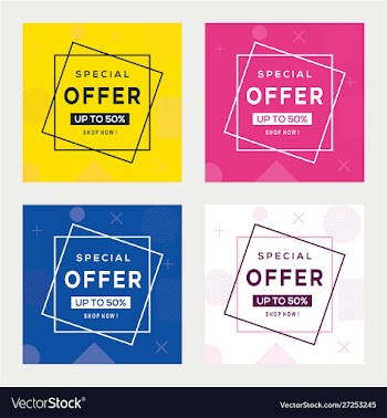 Sale banner template design big sale special offe vector image
