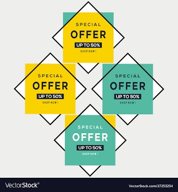 Sale banner template design big sale special offe vector image
