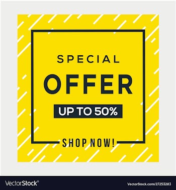 Sale banner template design big sale special offer vector image