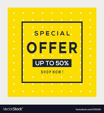 Sale banner template design big sale special offer vector image