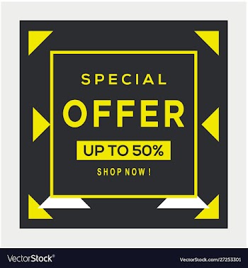 Sale banner template design big sale special offer vector image