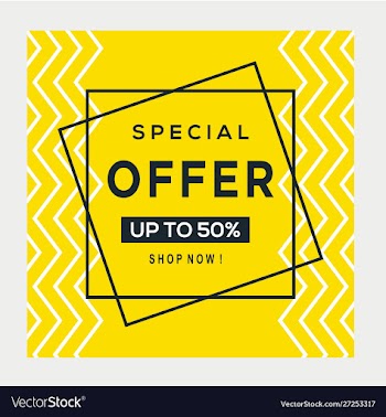 Sale banner template design big sale special offer vector image