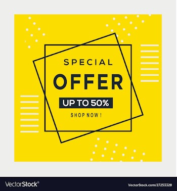 Sale banner template design big sale special offer vector image
