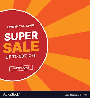 sale banner template design for social media post