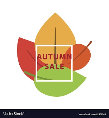 Sale banner template design in color vector image