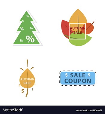 Sale banner template design in color vector image