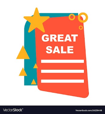 Sale banner template design poster this weekend vector image