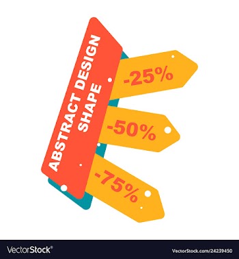 Sale banner template design poster this weekend vector image