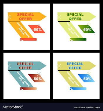 Sale banner template design poster this weekend vector image