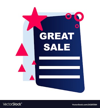 Sale banner template design poster this weekend vector image