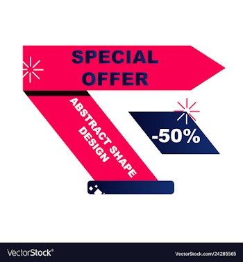 Sale banner template design poster this weekend vector image