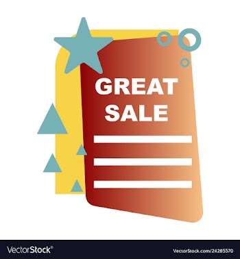 Sale banner template design poster this weekend vector image