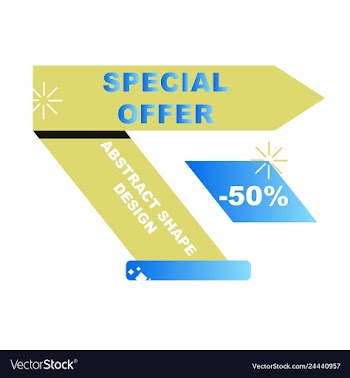 Sale banner template design poster this weekend vector image