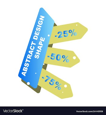 Sale banner template design poster this weekend vector image