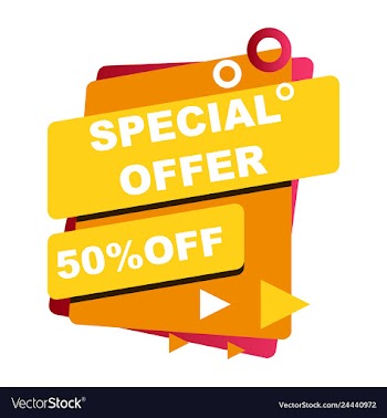 Sale banner template design poster this weekend vector image