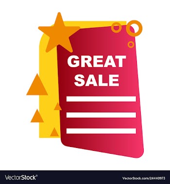 Sale banner template design poster this weekend vector image