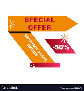 Sale banner template design poster this weekend vector image
