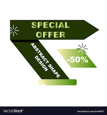 Sale banner template design poster this weekend vector image