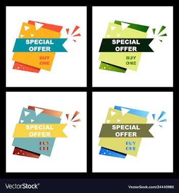 Sale banner template design poster this weekend vector image