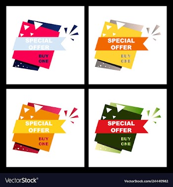 Sale banner template design poster this weekend vector image