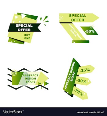 Sale banner template design poster this weekend vector image