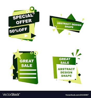 Sale banner template design poster this weekend vector image