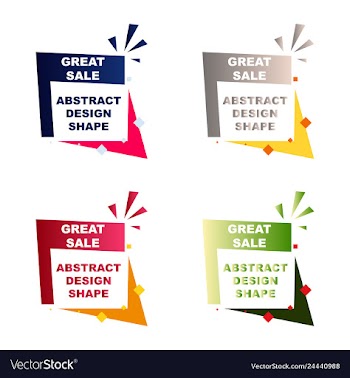 Sale banner template design poster this weekend vector image