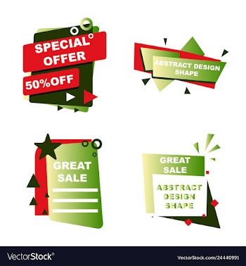 Sale banner template design poster this weekend vector image