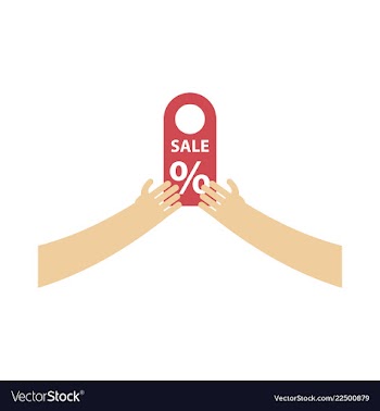 Sale banner template design vector image