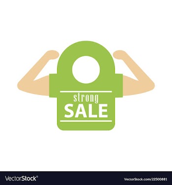 Sale banner template design vector image