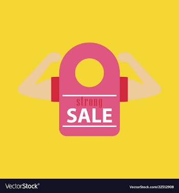 Sale banner template design vector image