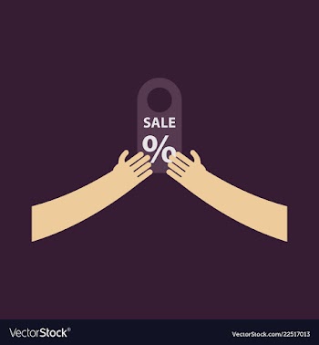 Sale banner template design vector image
