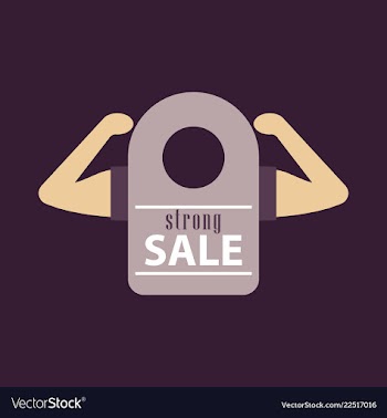 Sale banner template design vector image