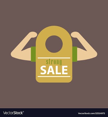 Sale banner template design vector image