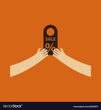 Sale banner template design vector image