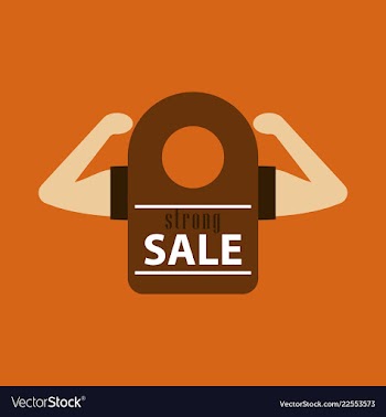 Sale banner template design vector image