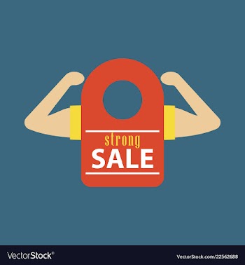 Sale banner template design vector image